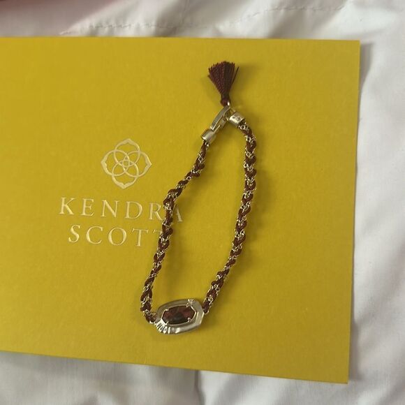 Kendra Scott Gold and Maroon Anna Friendship Bracelet - Picture 4 of 4